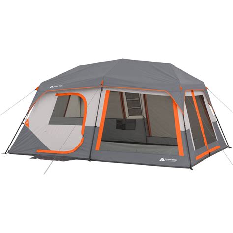 The 279-square-foot tent has four separate compartments that function as bedrooms, each with the. . Ozark trail cabin tent